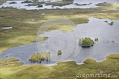 Lochan na h-Achlaise, Rannoch Moor Stock Photo